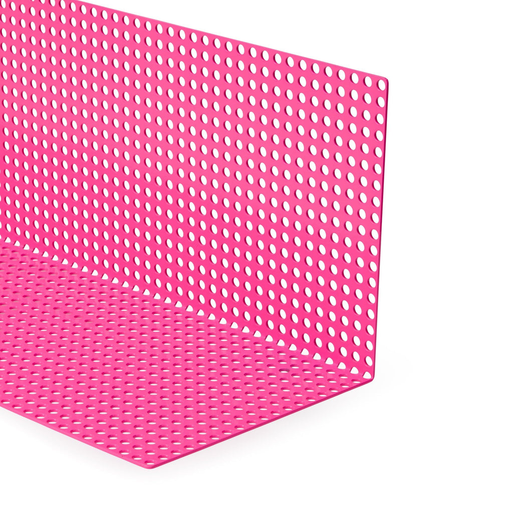 Perforated Aluminum Shelf - Pink