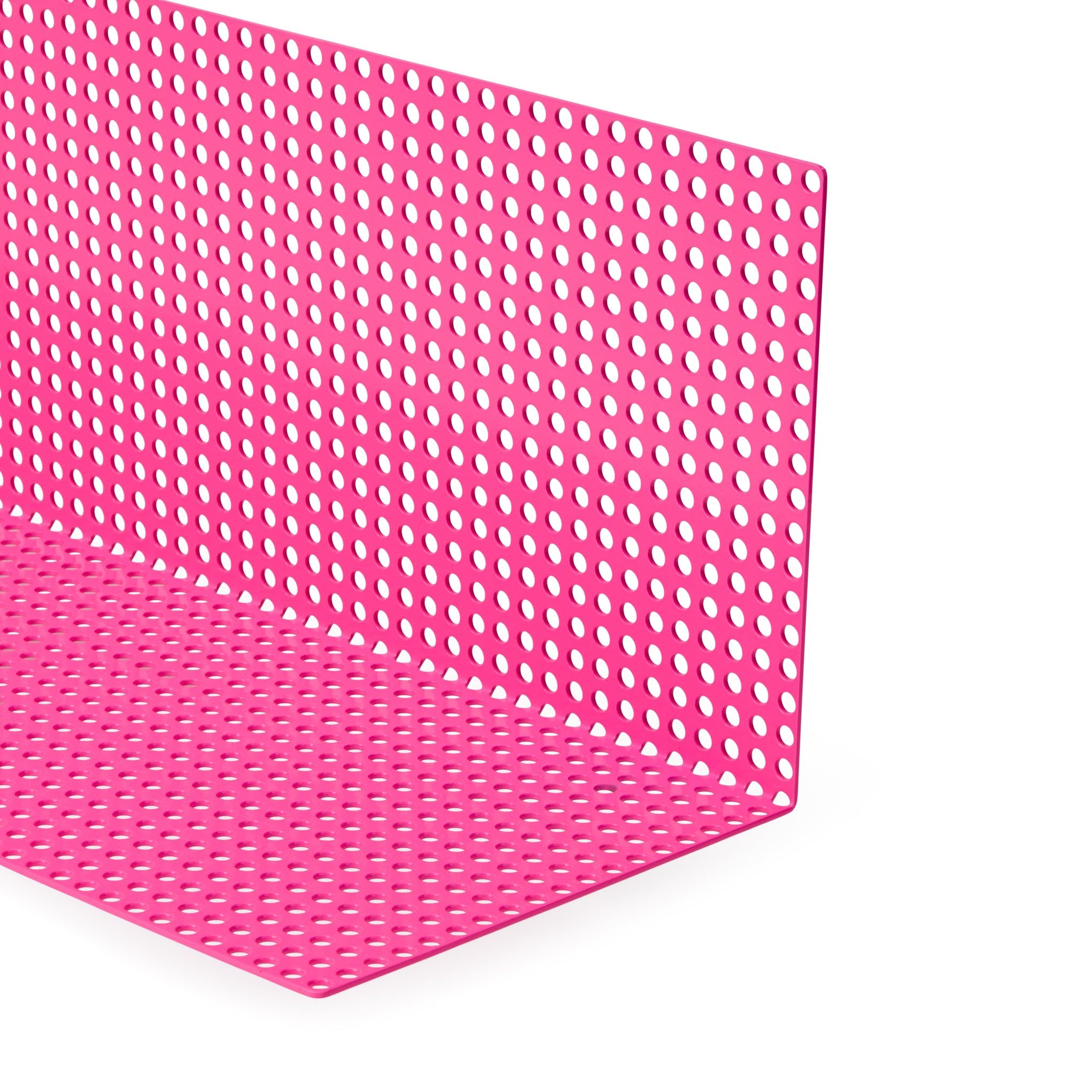 Perforated Aluminum Shelf - Pink