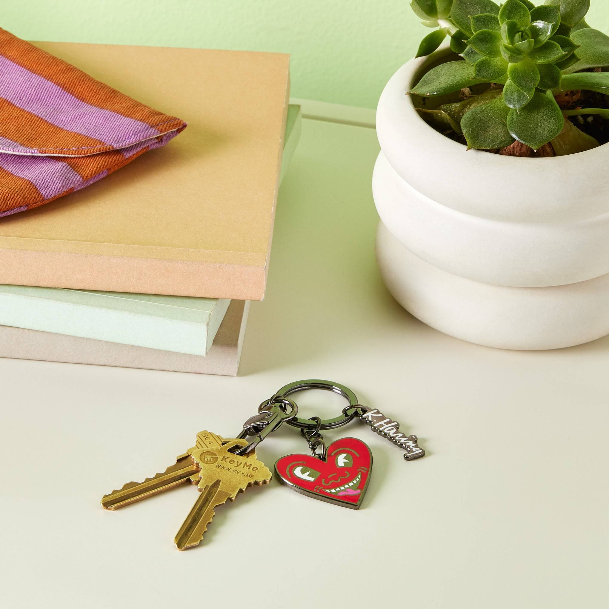 Keith Haring Keyring - Heart