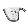 1/4C Plastic Mini Measuring Cup, Black/Transparent