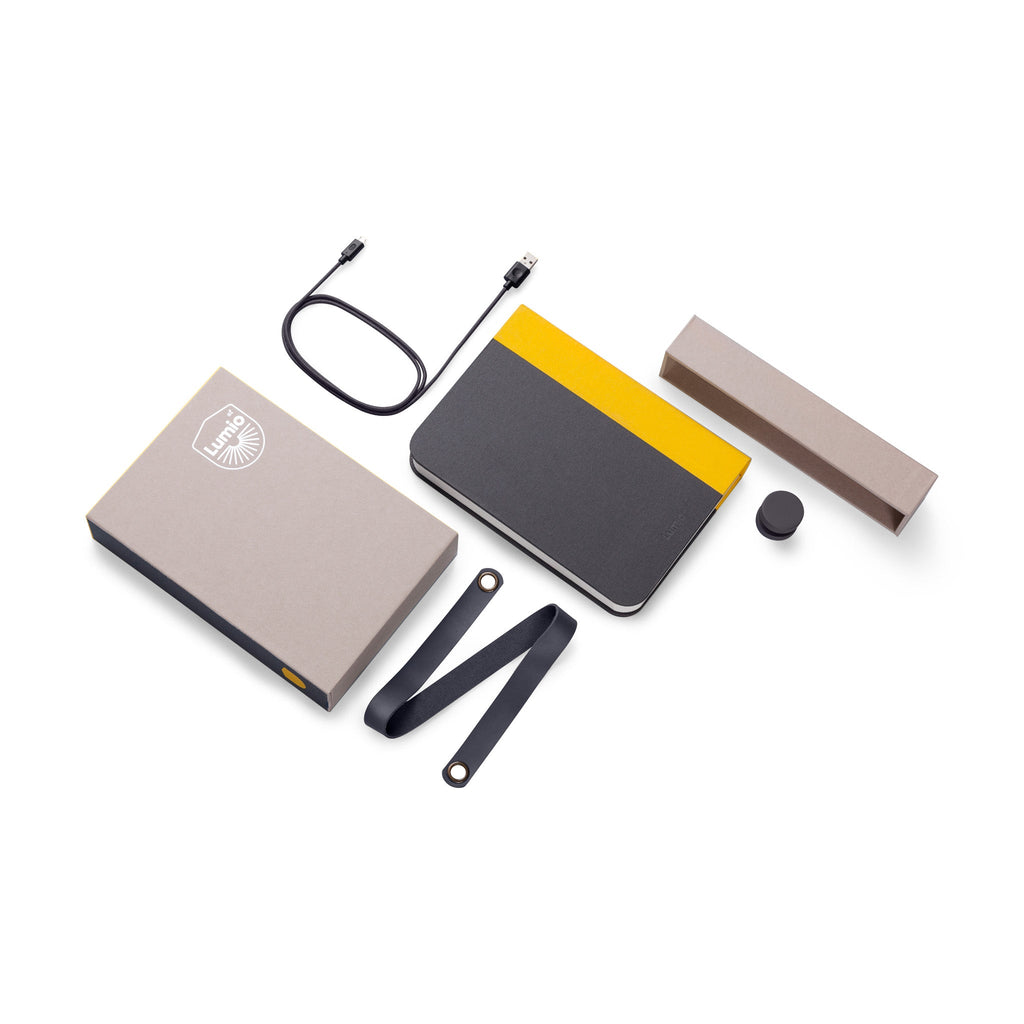 Lumio Book Lamp - Yellow/ Gray