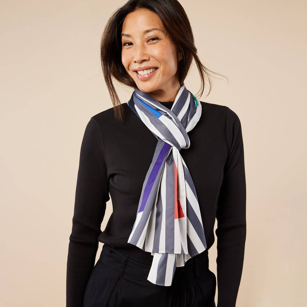 Alejandro Otero Recycled Polyester Colorhythm Scarf
