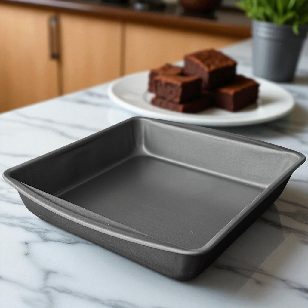 9" x 9" x 2" Nonstick Square Cake Pan, Gray