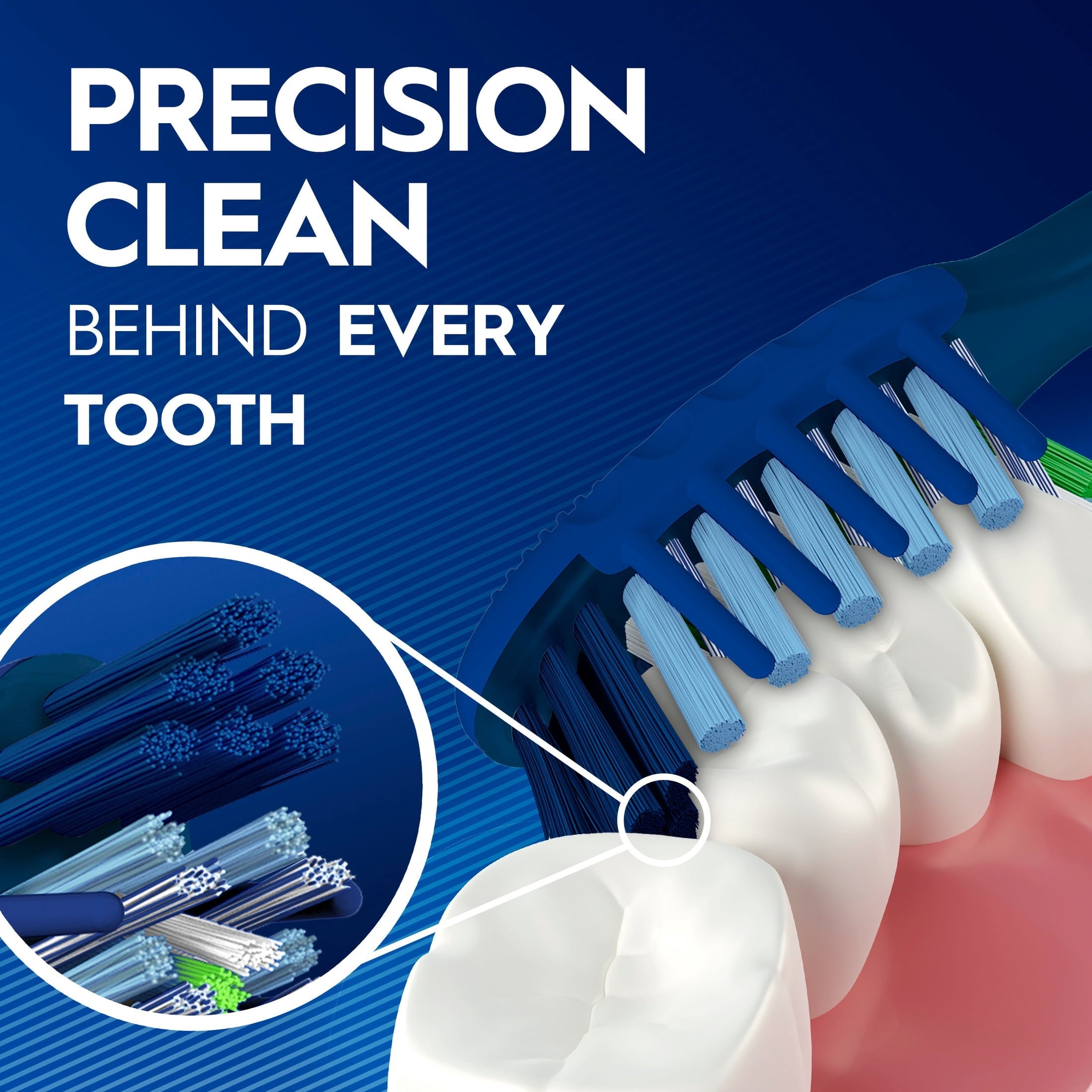Toothbrush Pro Clean Cross Action, Deep Plaque Removal, 6 Count