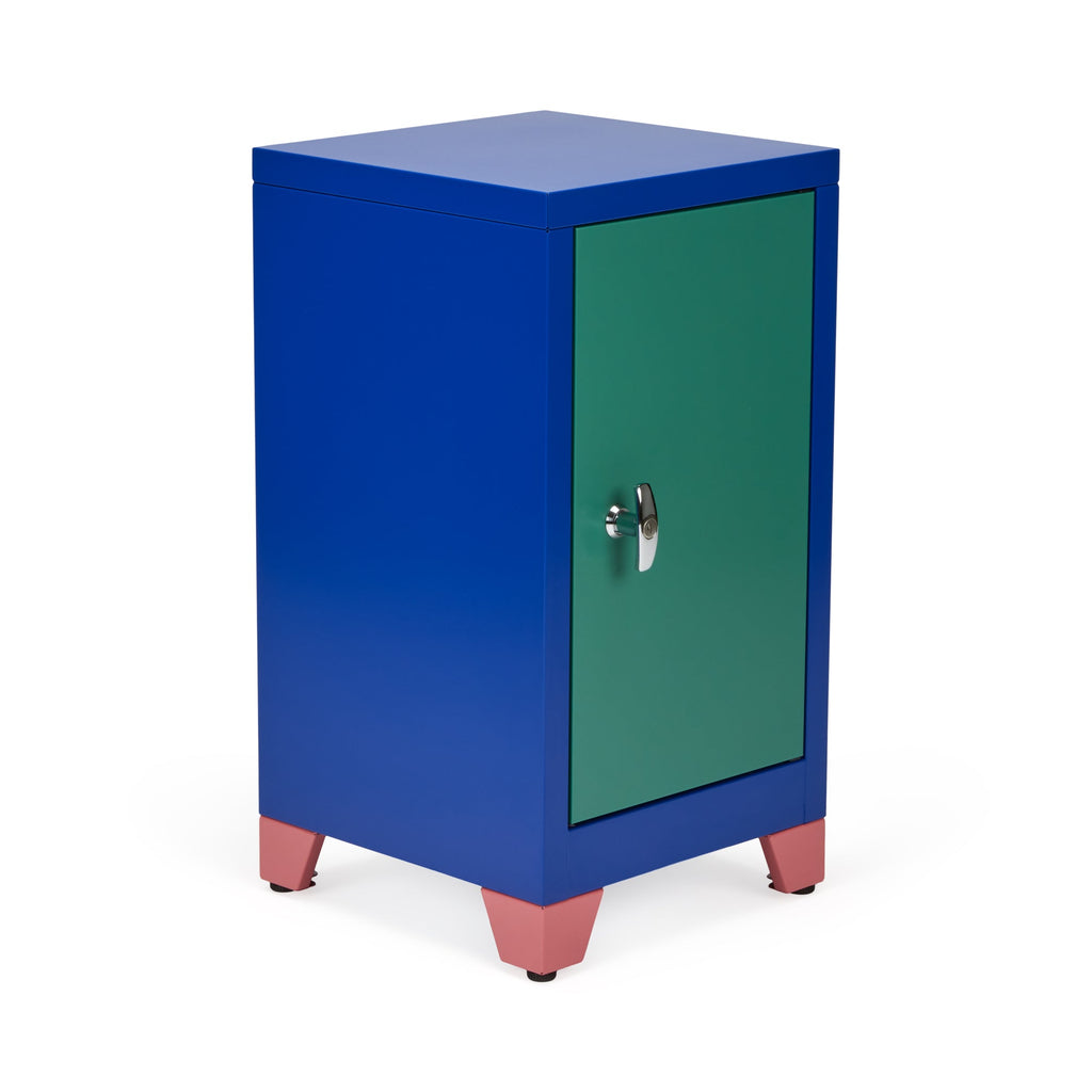 Metal Locker &amp; Side Table - Green