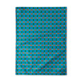Dot Check Linen &amp; Cotton Tea Towel - Blue/ Green