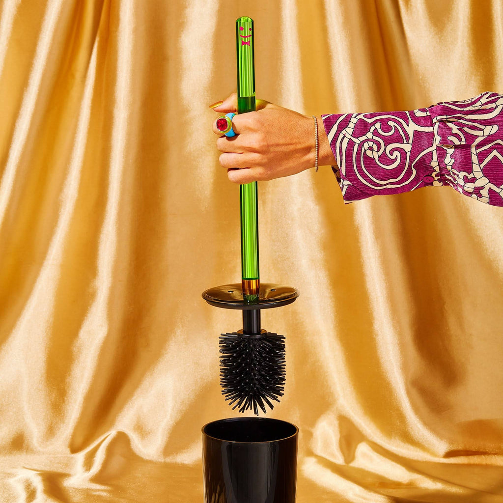 Translucent Toilet Brush - Green