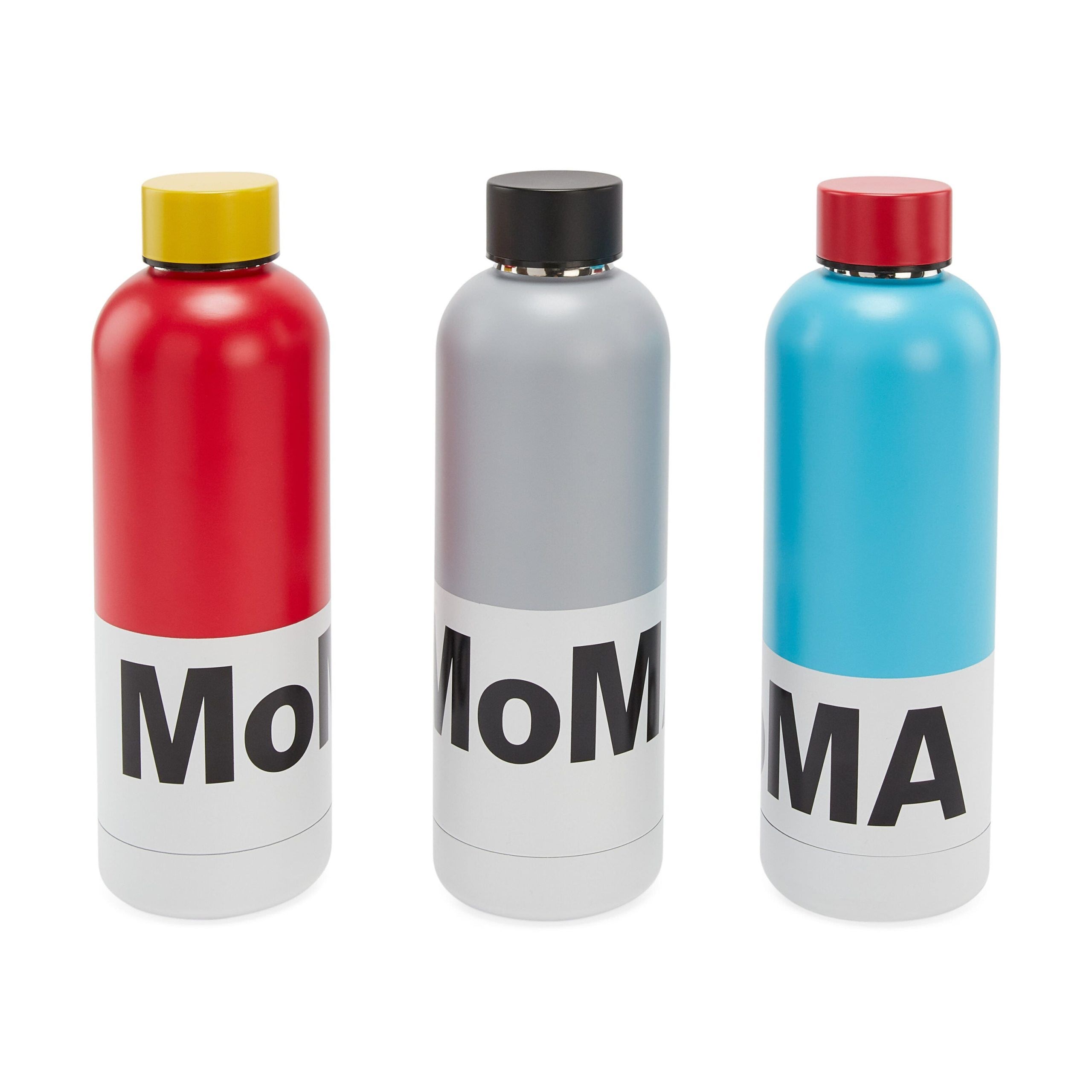 MoMA Logo Water Bottle - Blue/ Red
