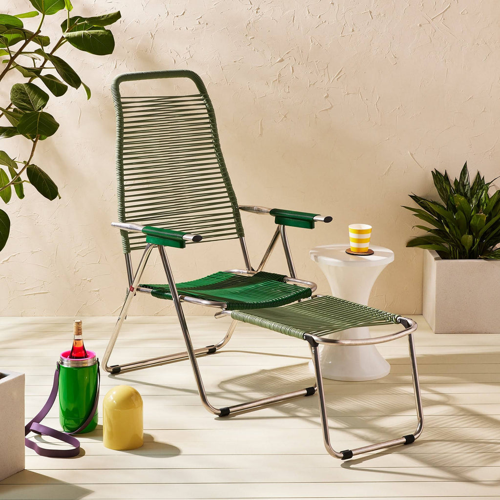 Spaghetti Outdoor Lounge Chair - Sage/ Green