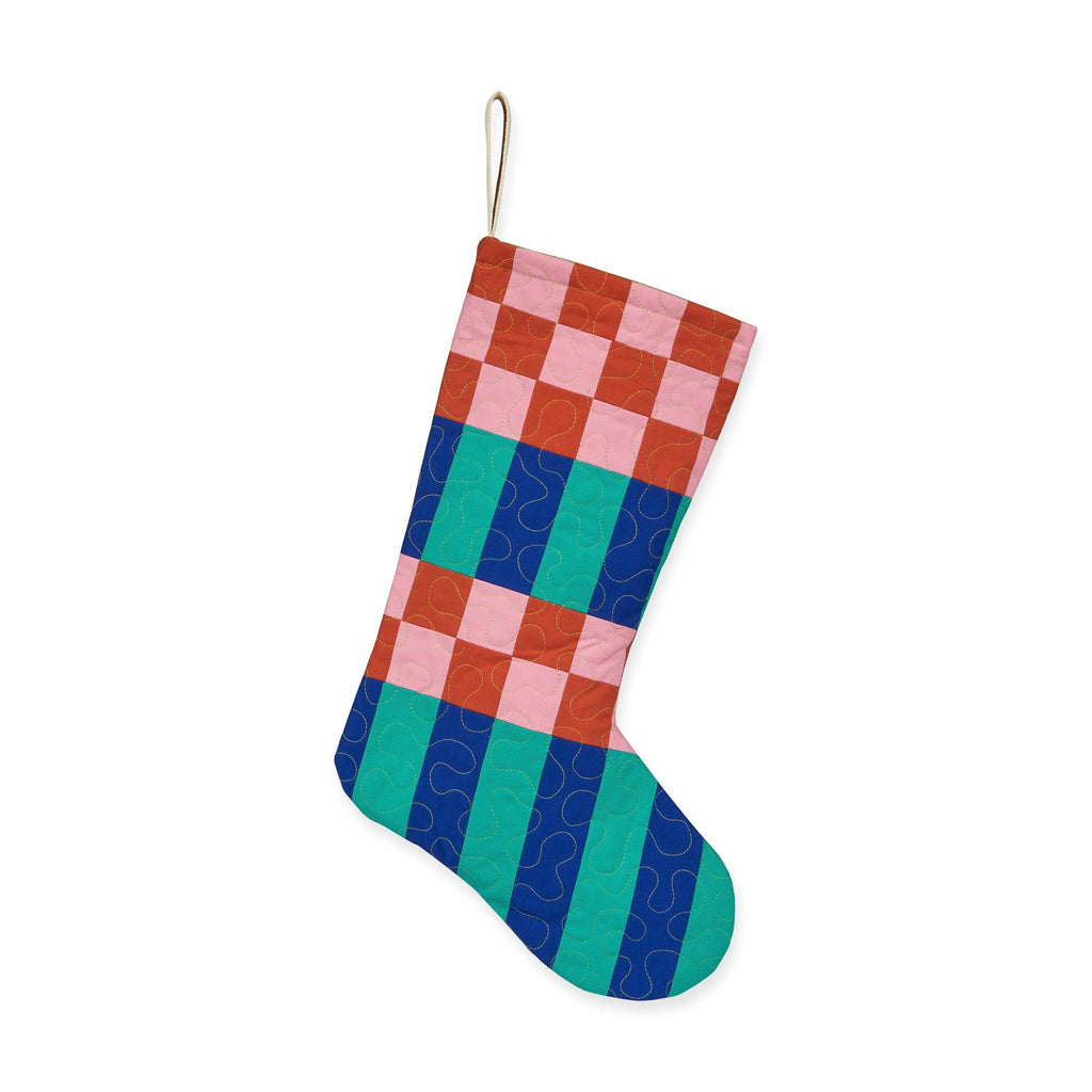 Hand-Quilted Christmas Stocking - 1