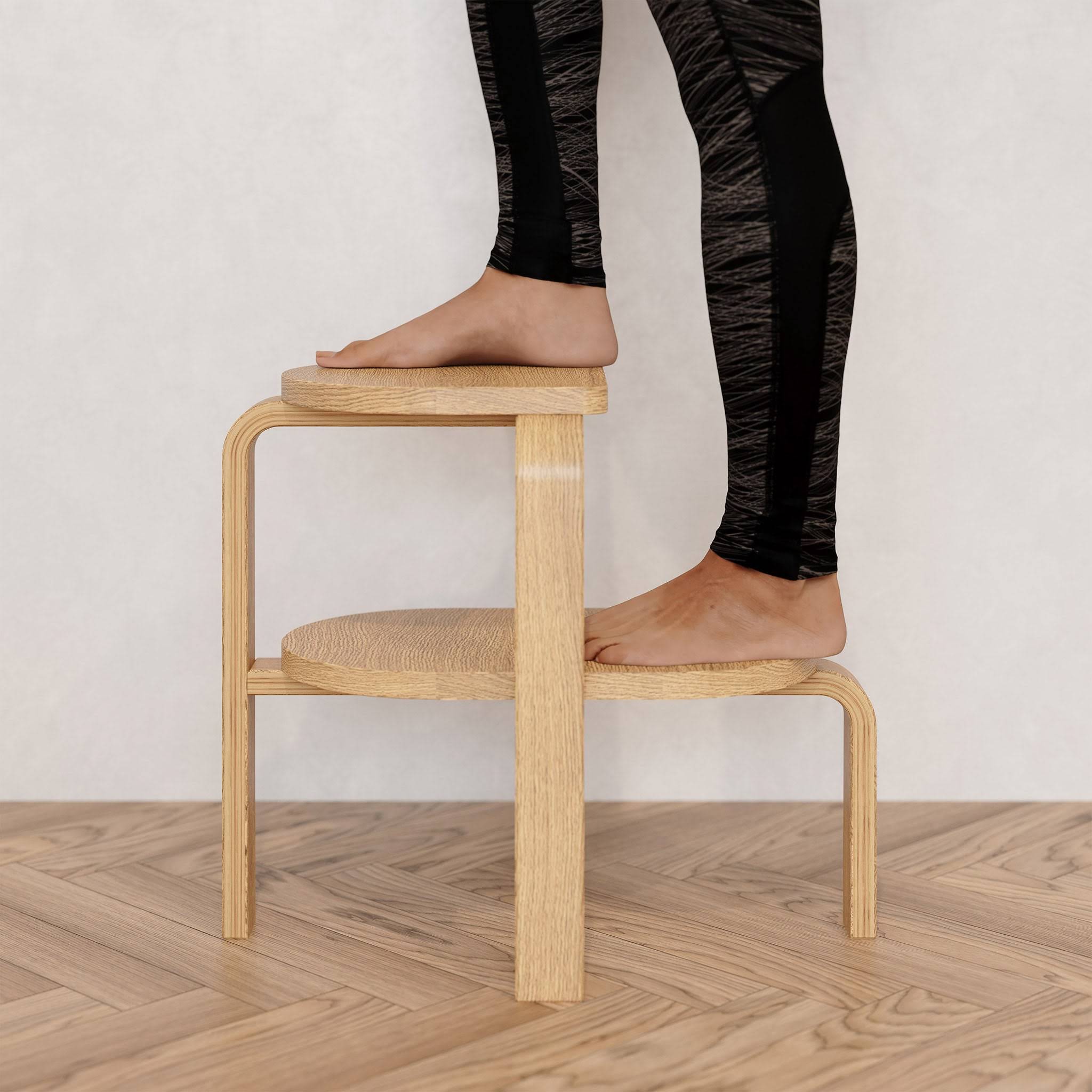 Altura Step Stool &amp; Side Table - Black