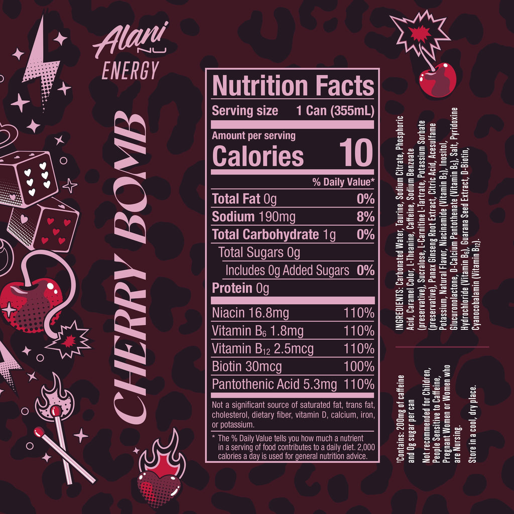 Energy Drink, Cherry Bomb 12 fl oz Single Can