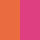 Two-Way Side Table - Neon Orange/ Neon Pink