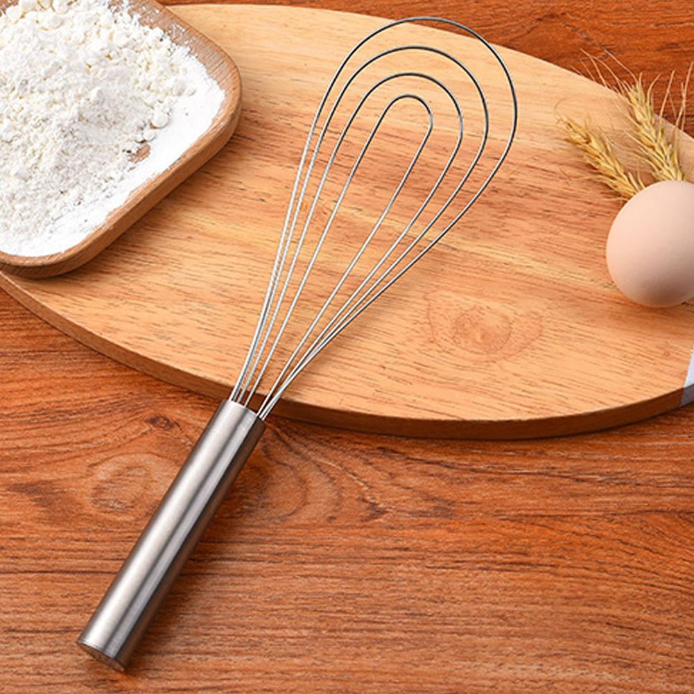 10" Flat Whisk Handheld Steel Wire Whisk Perfect For Whisking S1P9 Q4W3