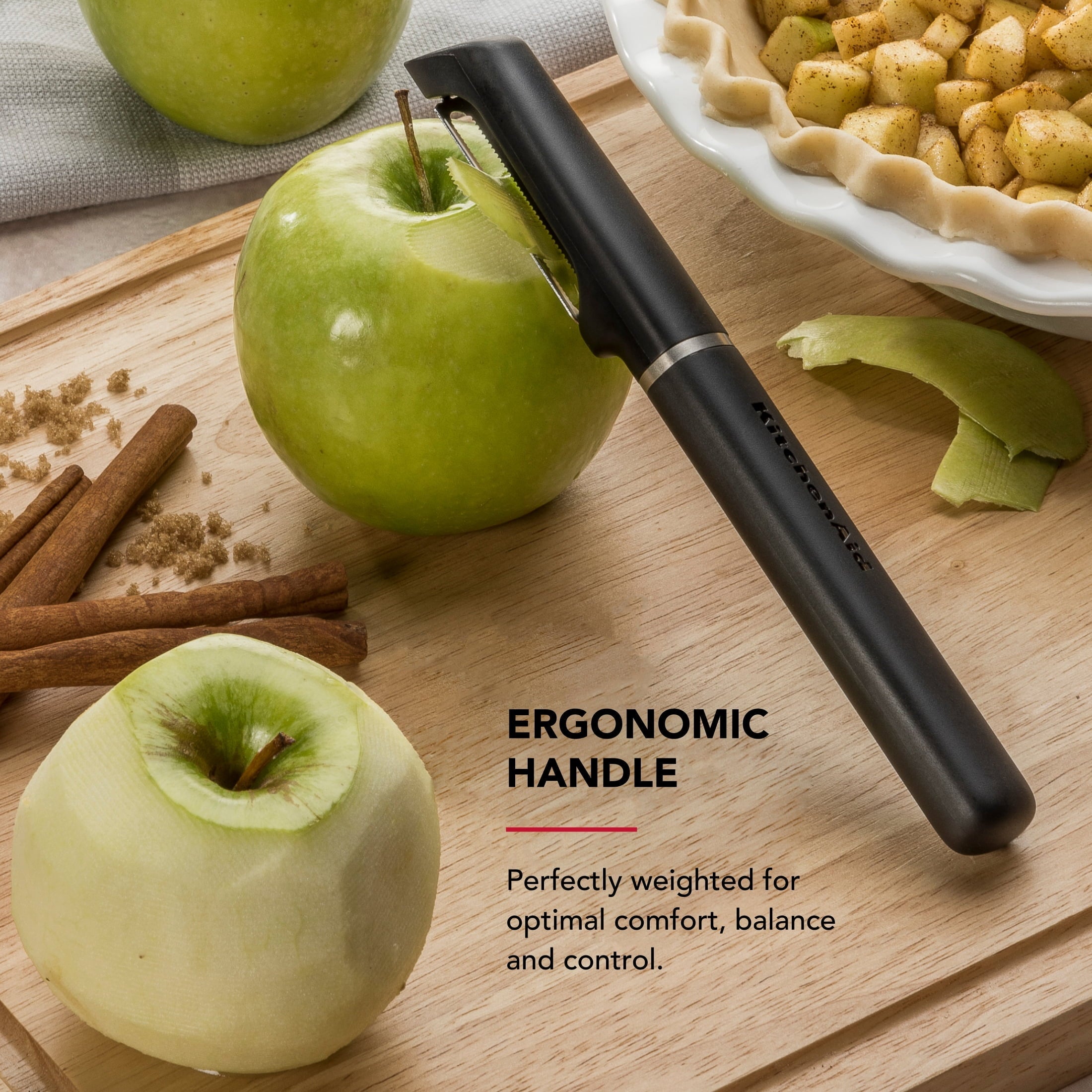 2-Piece Stainless Steel Swivel Y and Vegetable Peeler, Black