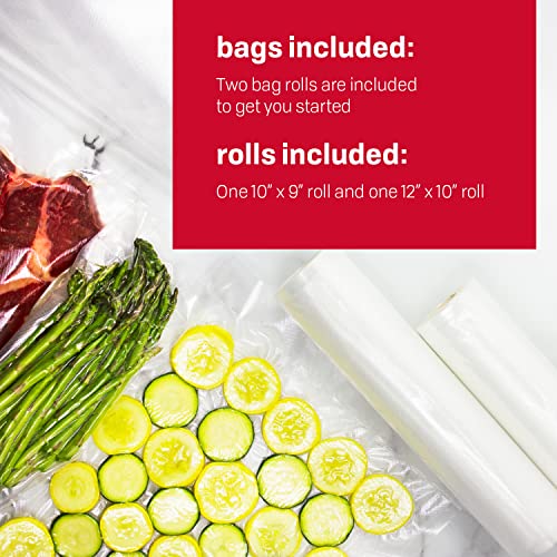 Nesco Deluxe Food VS-12 Vacuum Sealer 130 Watts Kit Bags & Viewing Lid