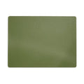Dual-Sided Recycled Leather Placemat - Green/ Black