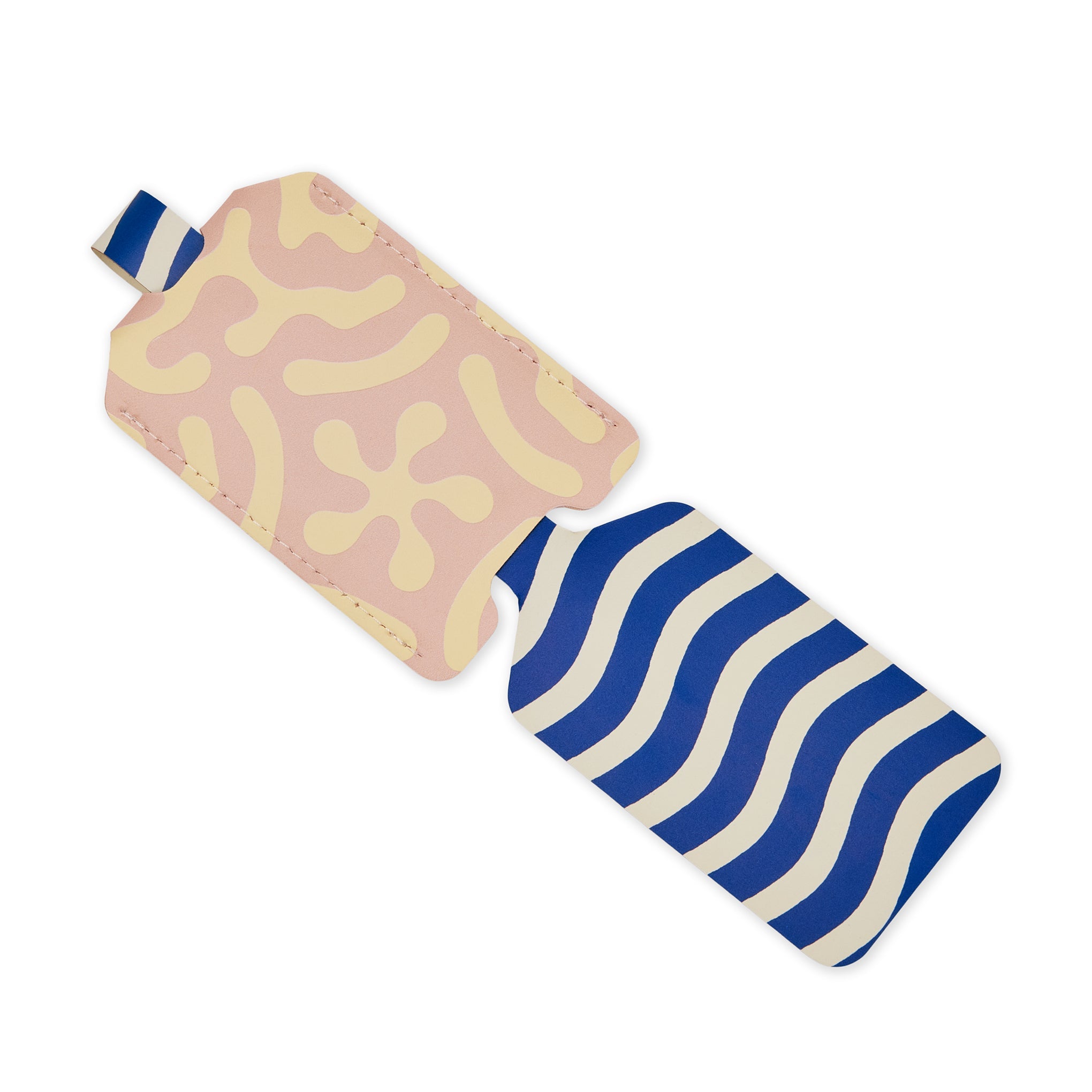 Dusen Dusen Recycled Leather Luggage Tag - Sand