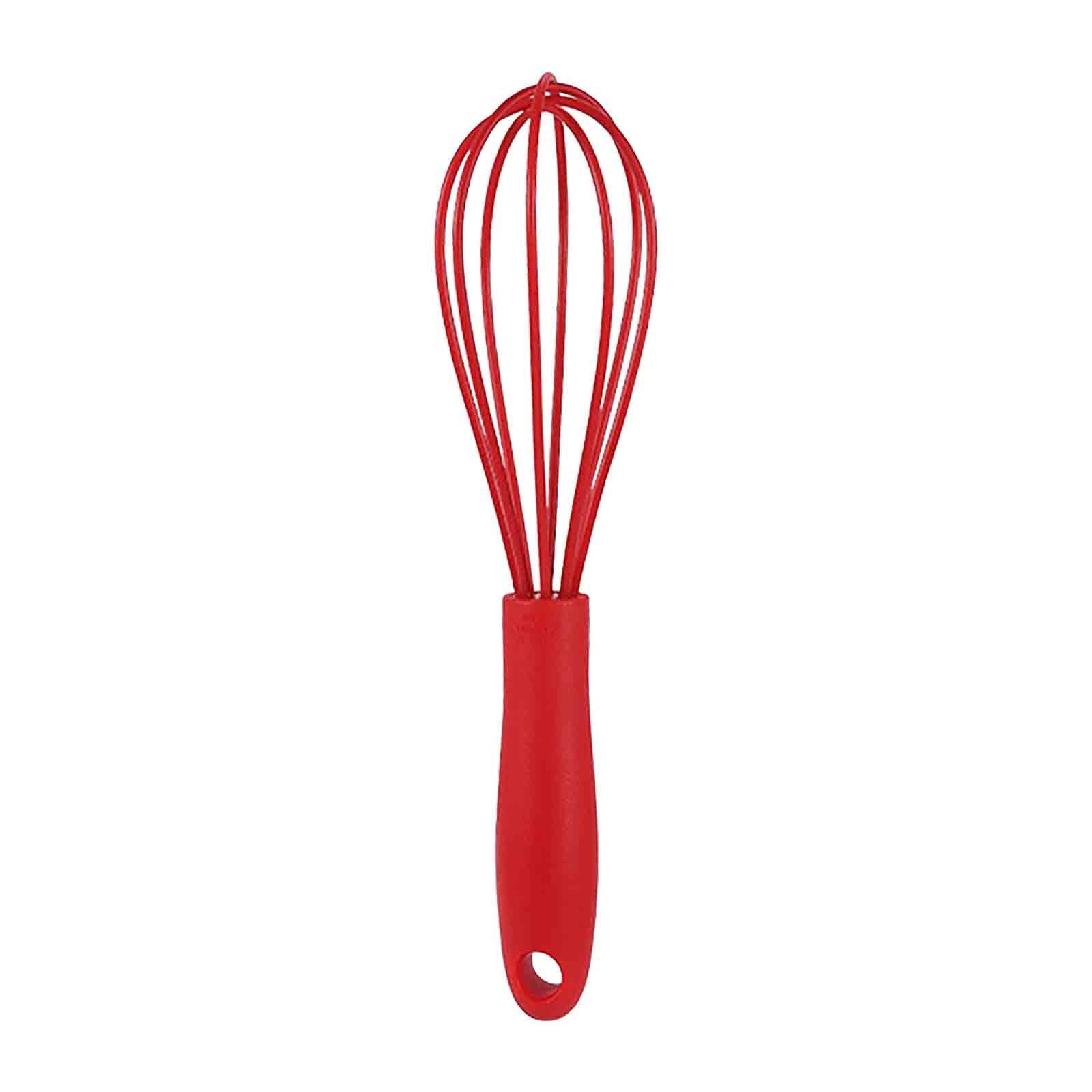 Silicone Whisk, Commercial Non-Scratch Balloon Wire Whisk for Cooking, Manual Egg Beater Milk Frother Coffee W...