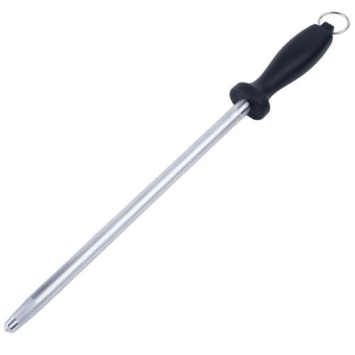 12 Inch Carbon Steel Black Sharpening Steel Knife Sharpeners