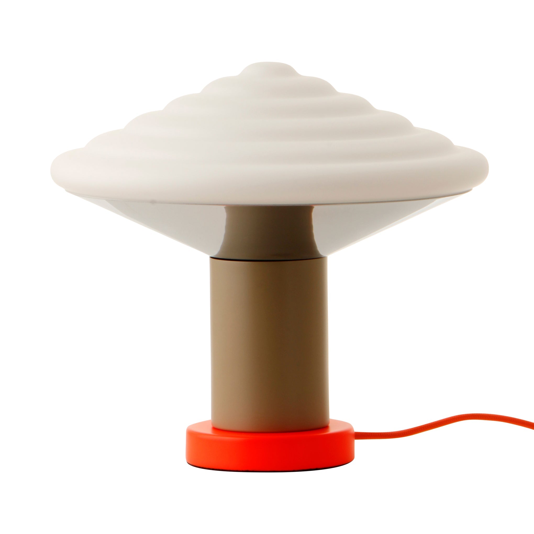 Whipped Table Lamp - Luminous Orange