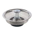 Stainless Steel Mesh Sink Strainer with Rubber Stopper Silver