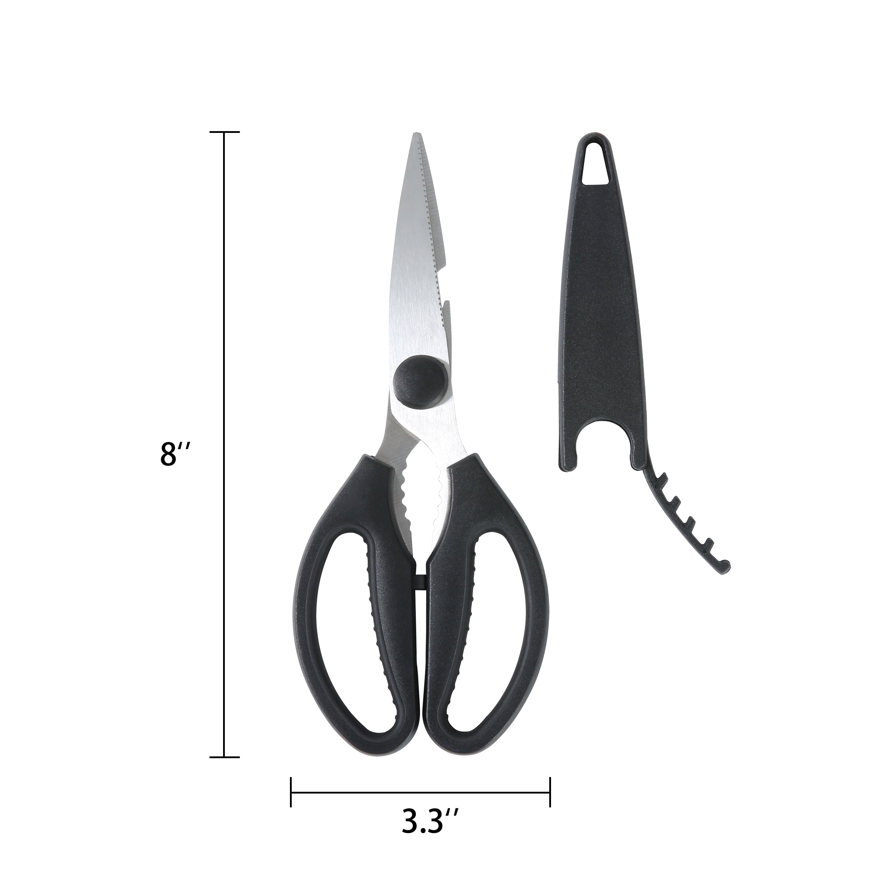 Stainless Steel Multi-Purpose Kitchen Shears with Grip 1 Each