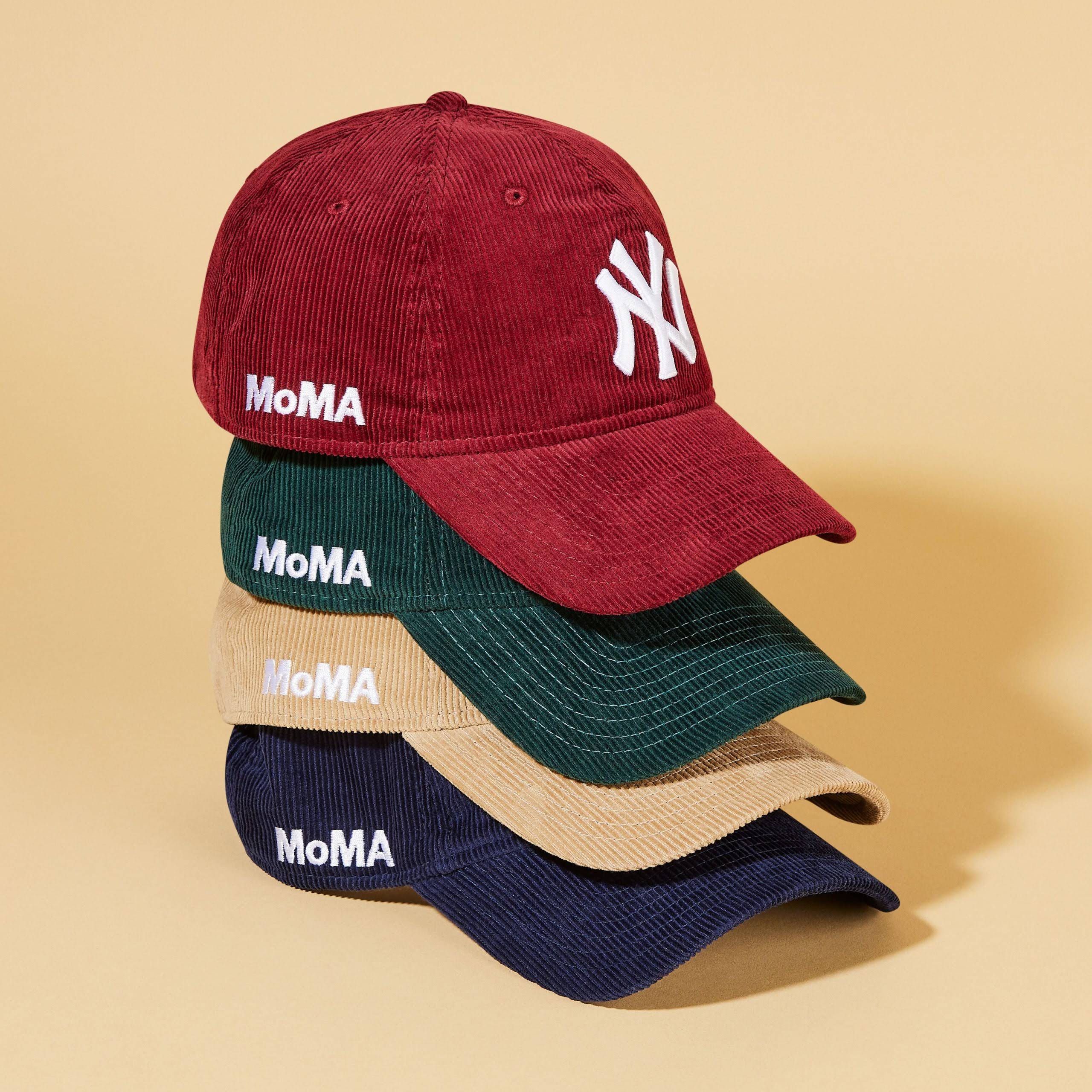 MoMA NY Yankees 9TWENTY Corduroy Adjustable Baseball Cap - Navy