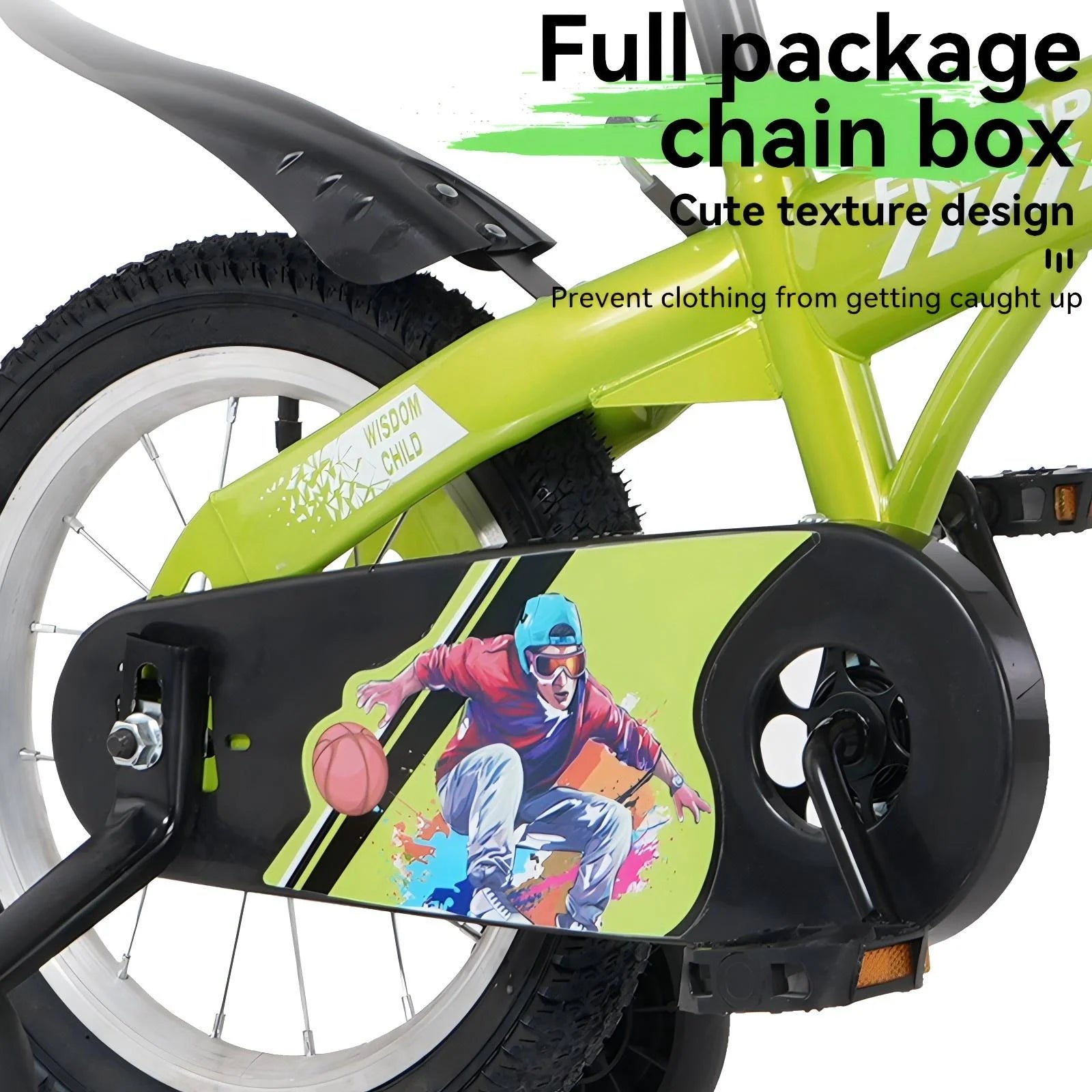Baprem 18" Girls Bike for 5-9 Years Old Kids, Cute Kids Bike with Training Wheels, Steel Frame Sporty Children Bicycle, Pink