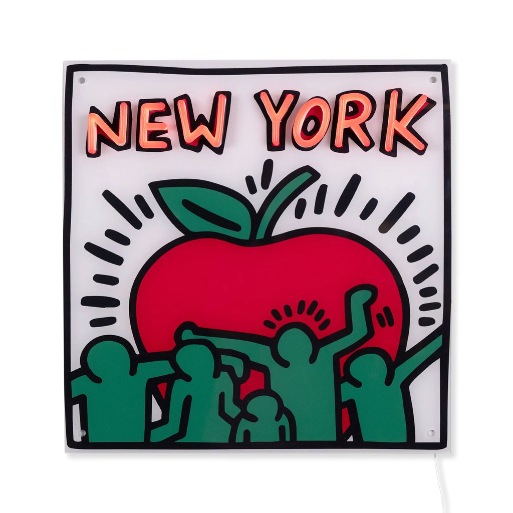 Keith Haring NYC Apple Neon Sign