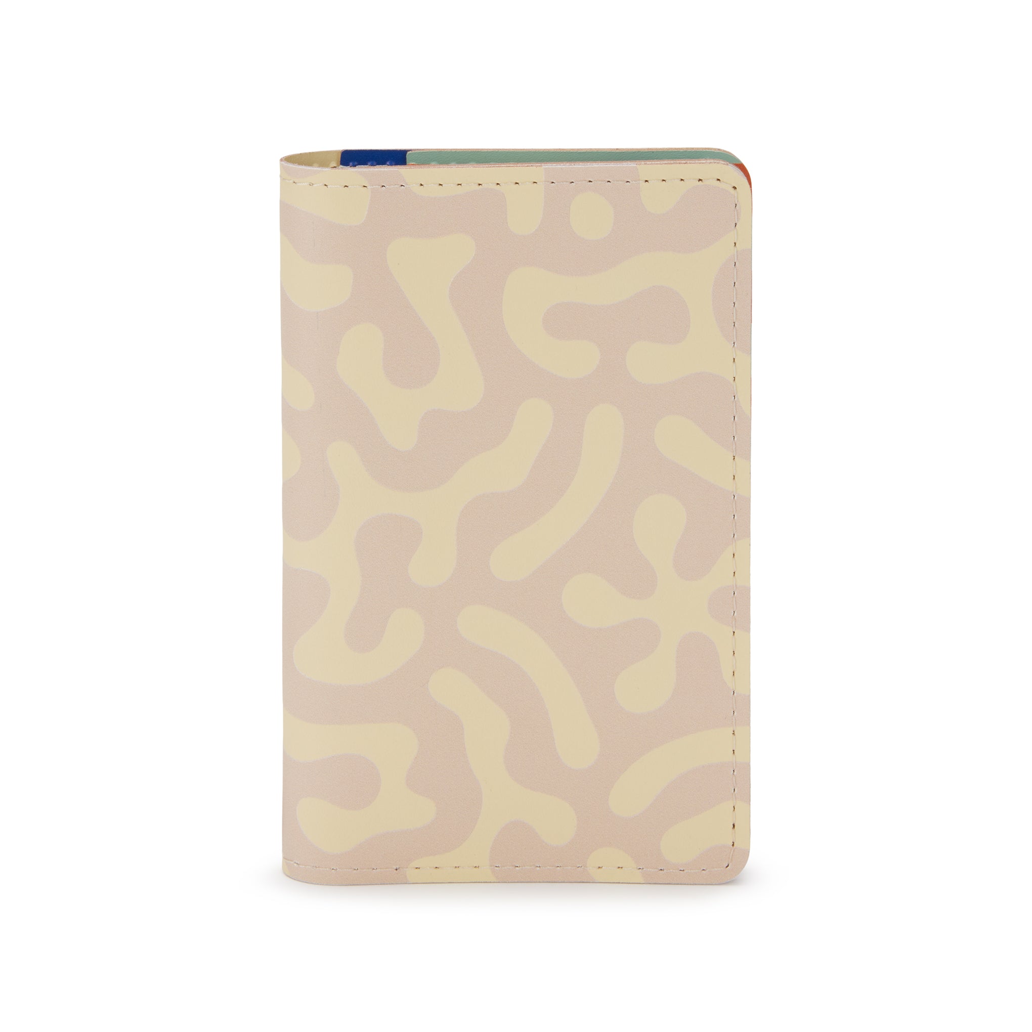 Dusen Dusen Recycled Leather Passport Case - Sand