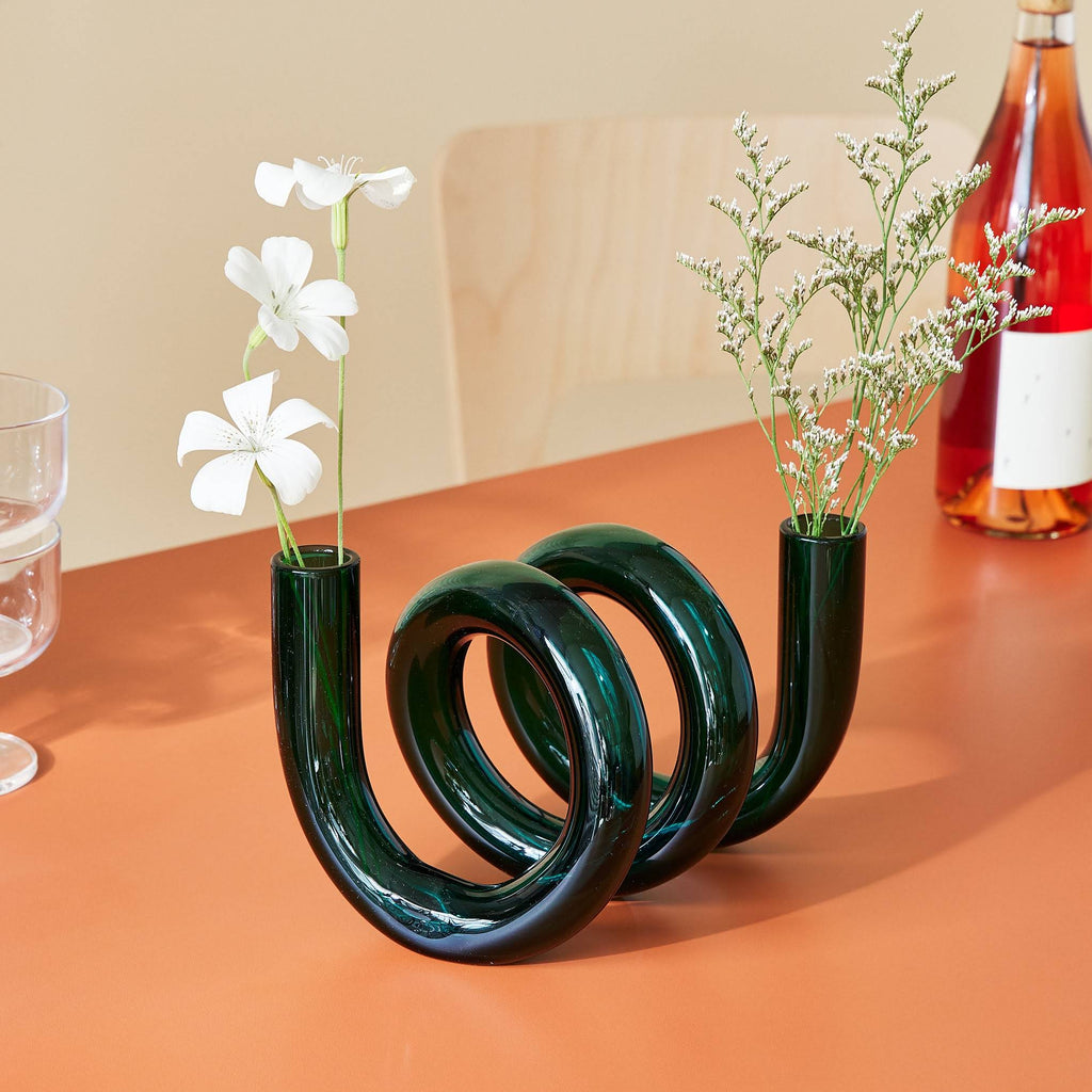 Curly Glass Vase