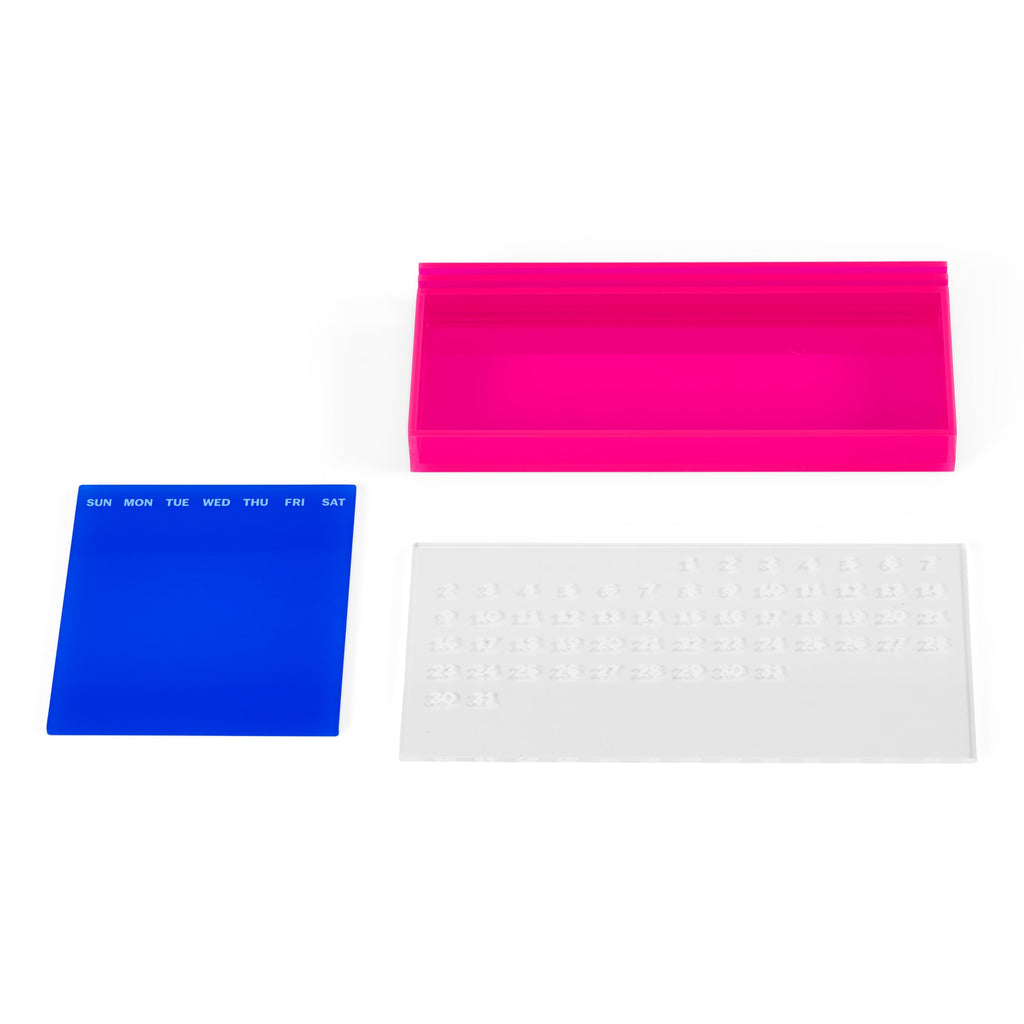 MoMA Colorplay Perpetual Calendar and Organizer - Blue