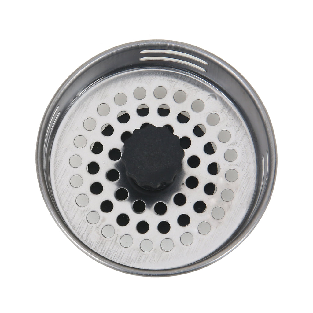 Stainless Steel Kitchen Sink Strainer and Drain Catcher with Rubber Stopper