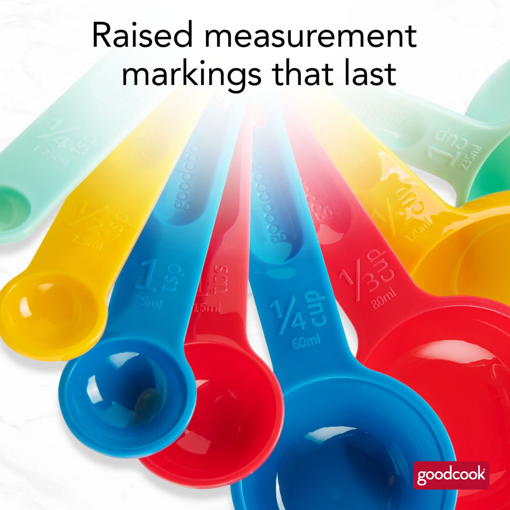 Measuring Cups And Spoons, Set Of 8 Nesting With Storage Ring