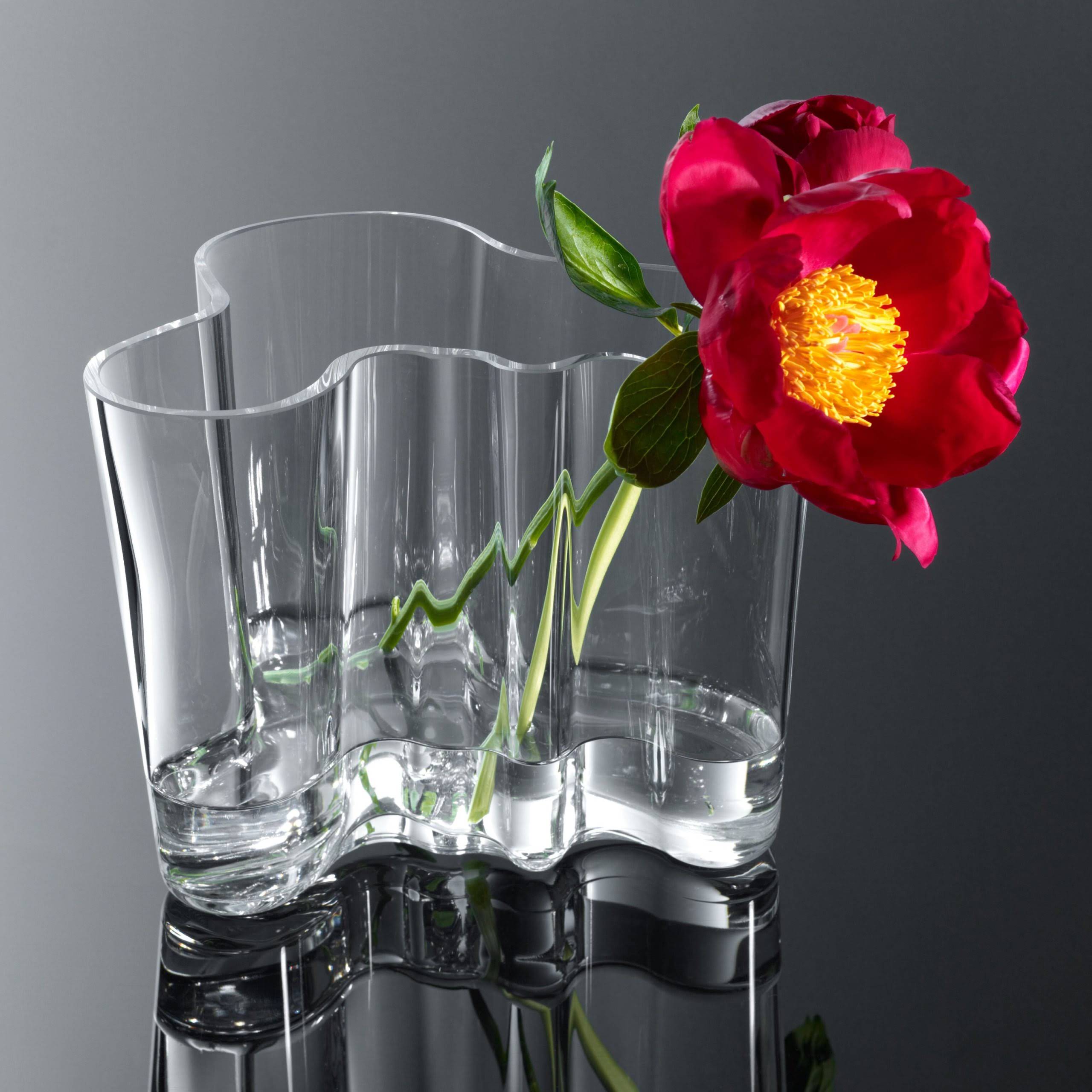 Iittala Alvar Aalto Glass Vase - 6.3H