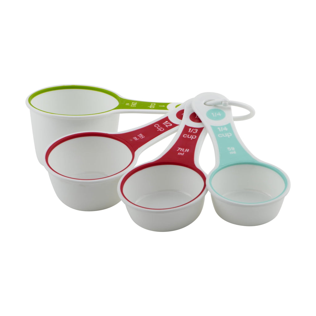 (3 pack) 4-Piece Measuring Cups Set, Multicolor