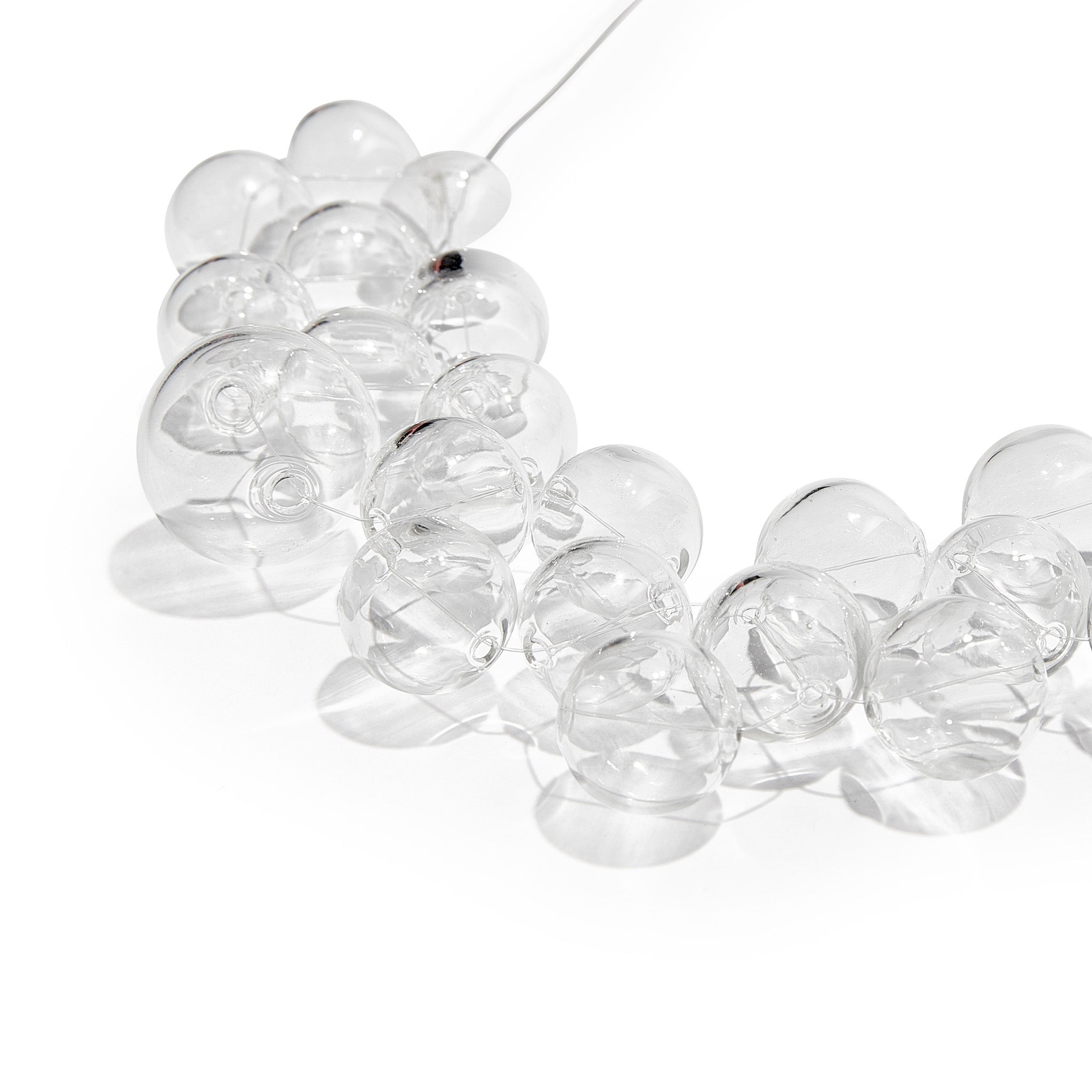 Glass Bubble Necklace - Transparent
