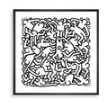 Keith Haring Party of Life Framed Print