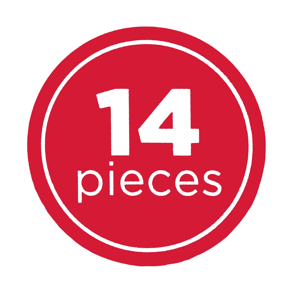 Metal Shaped Cookie Cutters Set, 14 Pieces