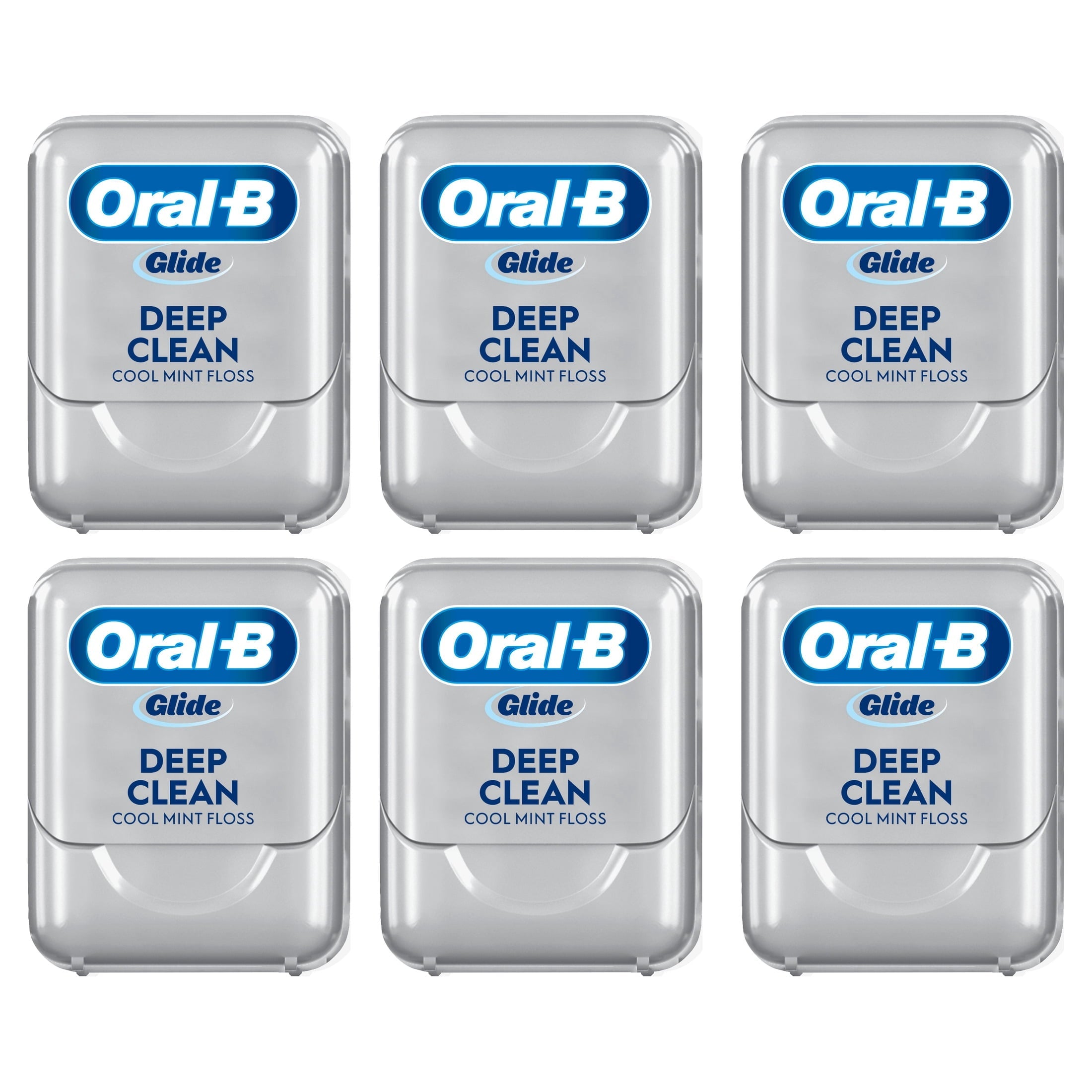 ‑B Floss, Glide Pro‑Health Deep Clean Waxed Dental Floss, Cool Mint, 40m, 3 Pack
