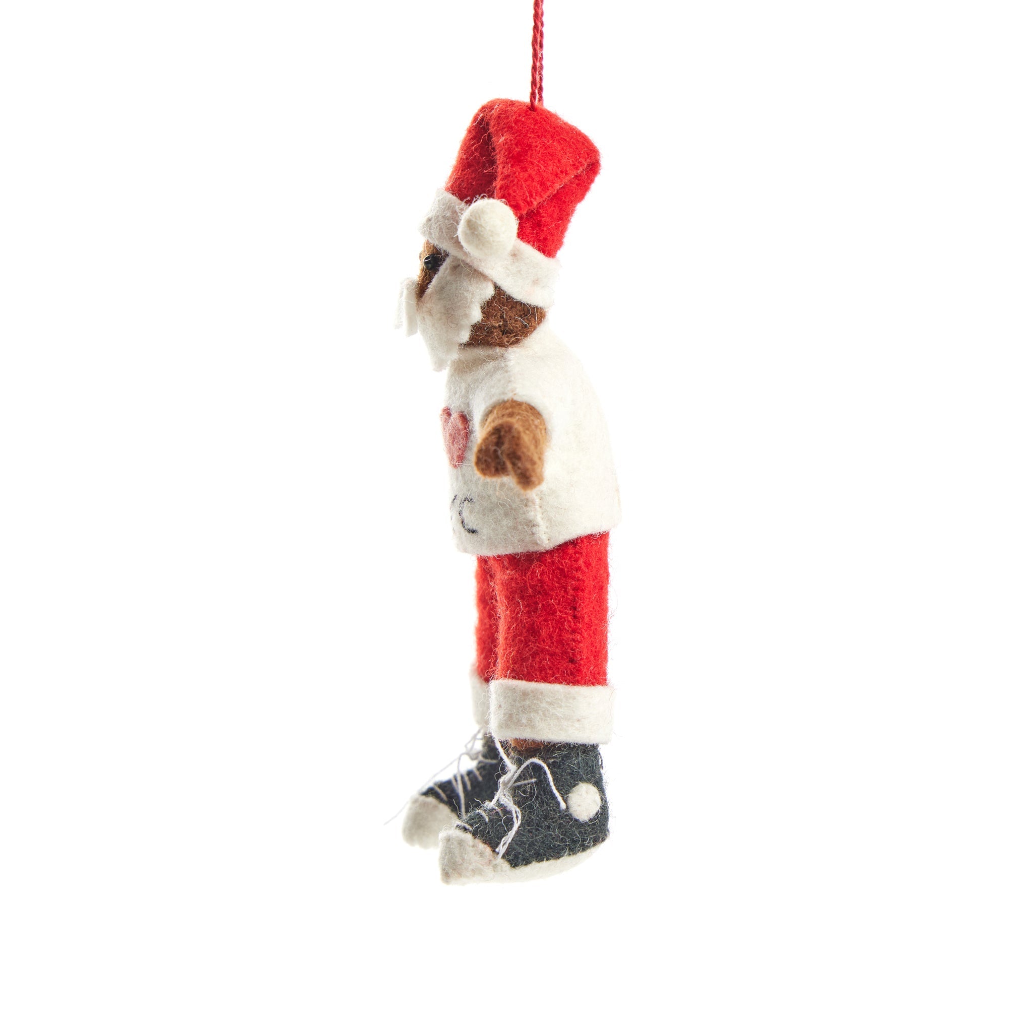NYC Felt Ornament - Santa Deep Brown