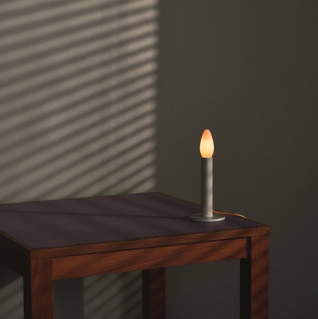 Candle Table Lamp - White