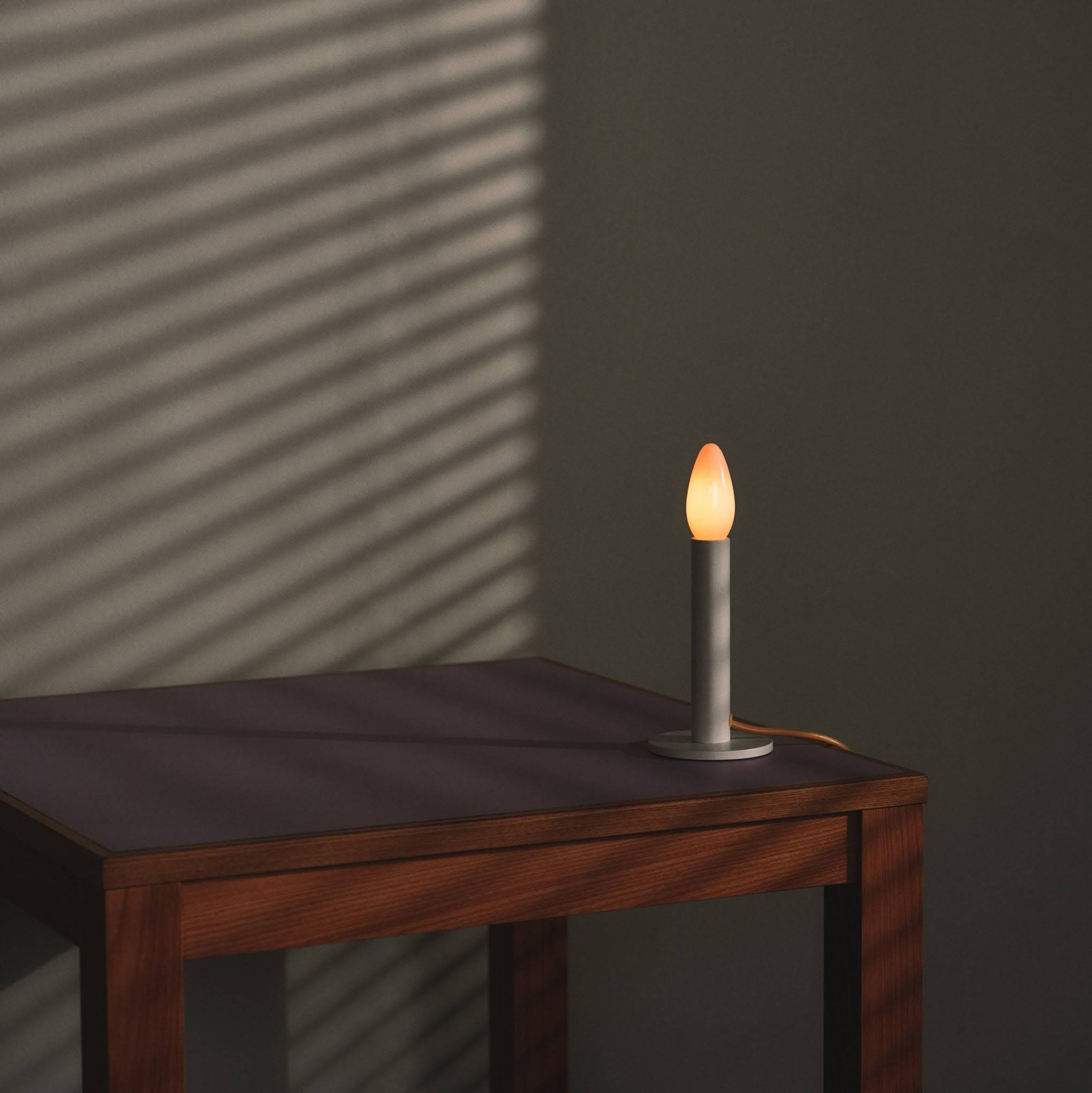 Candle Table Lamp - White