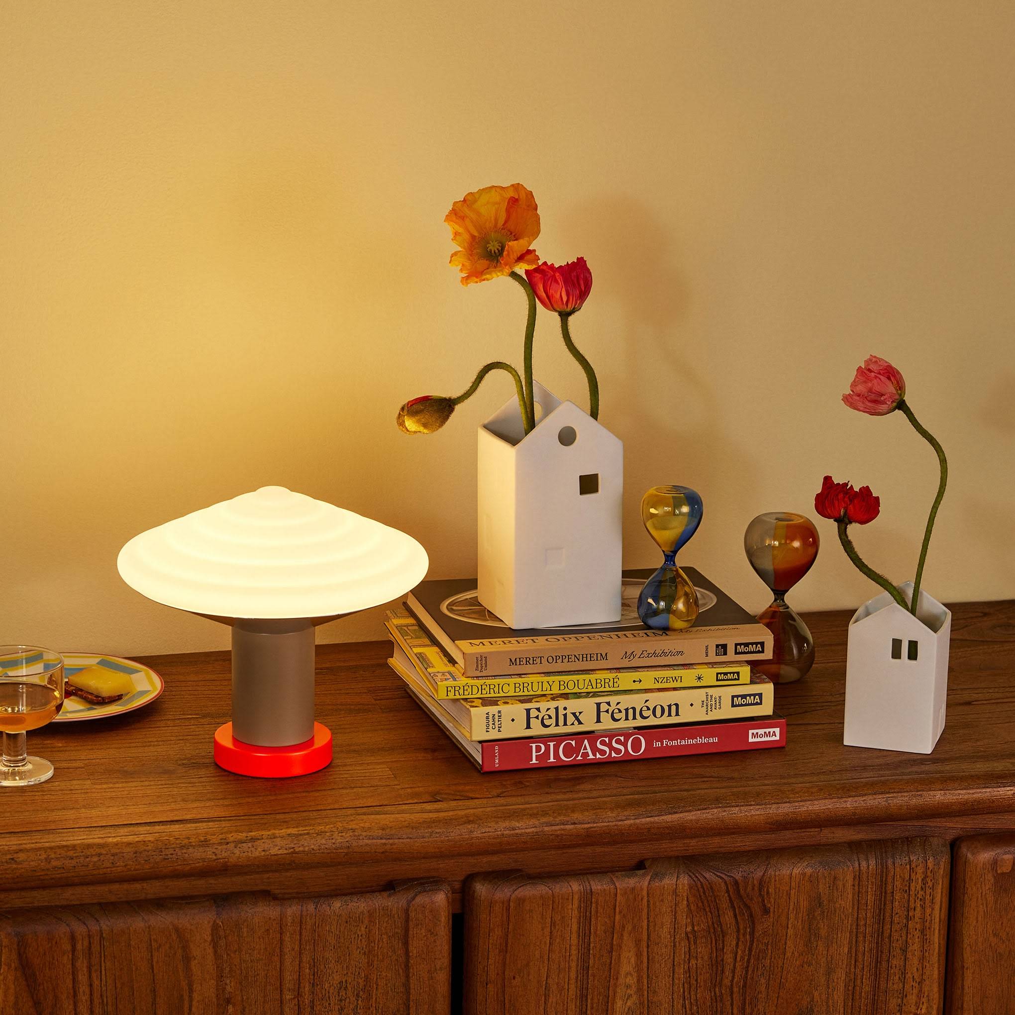Village House Porcelain Vase - Small