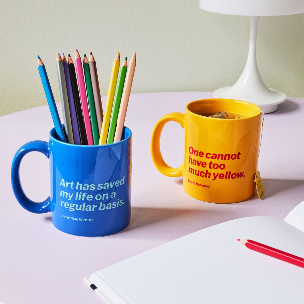 Artist Quote Ceramic Mug - Yellow
