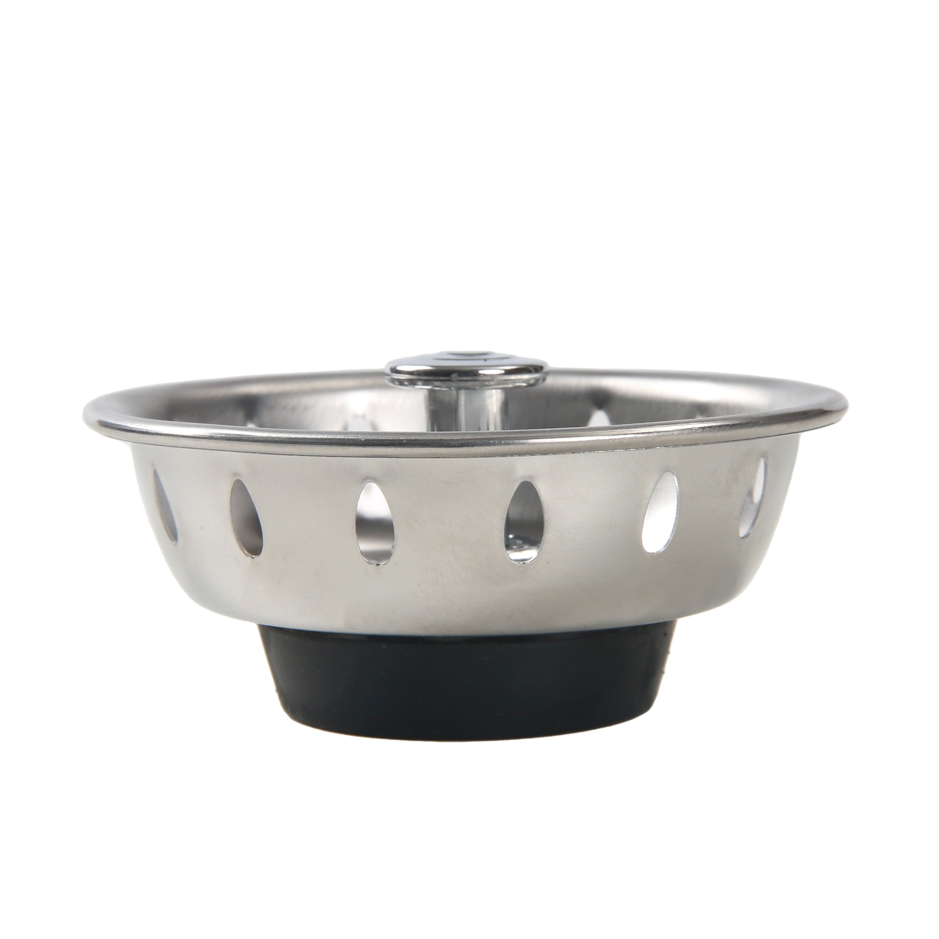 Stainless Steel Deluxe Kitchen Sink Strainer Silver for 3.5" Drains