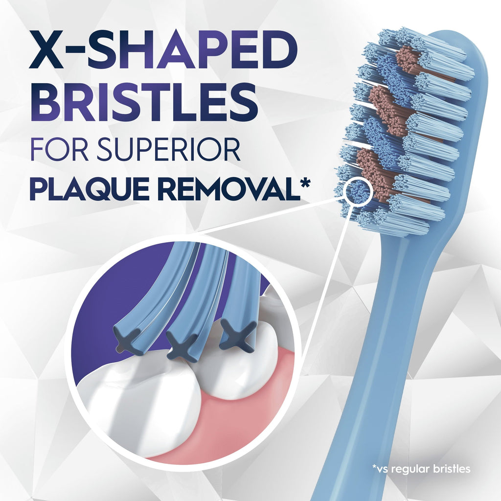 (2 pack)  Toothbrush Pro Whitening Brilliance, Medium, Sky Blue, 1 Count