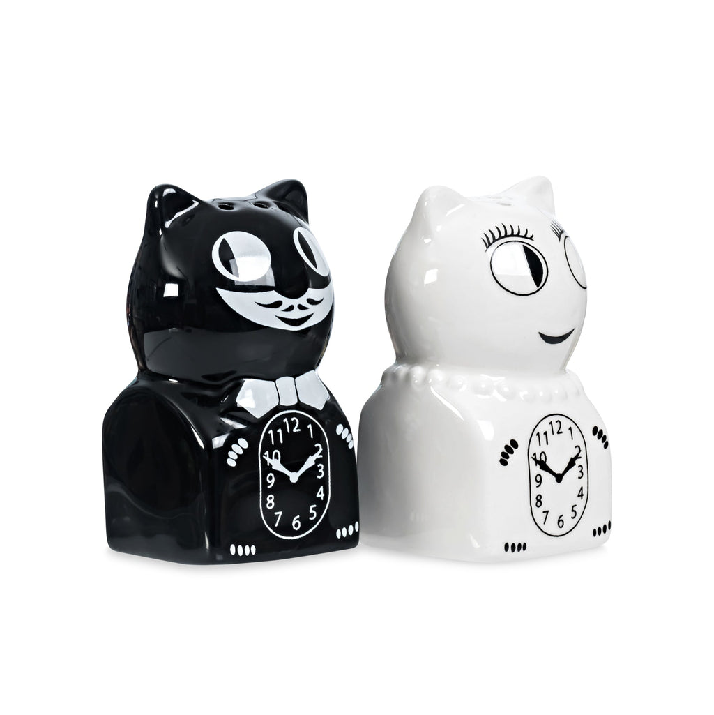 Kit-Cat Clock Salt &amp; Pepper Shakers - Set of 2