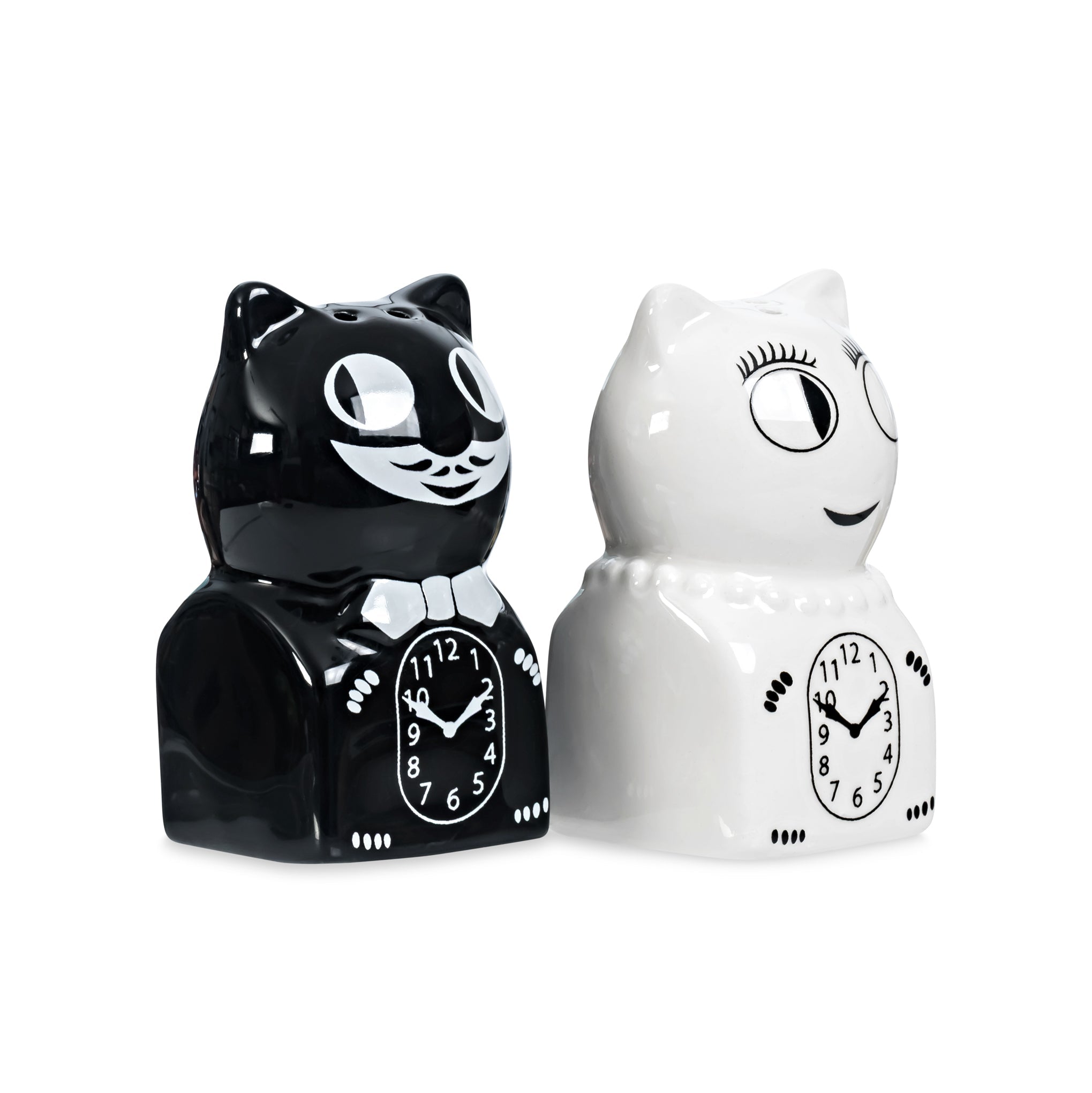 Kit-Cat Clock Salt &amp; Pepper Shakers - Set of 2